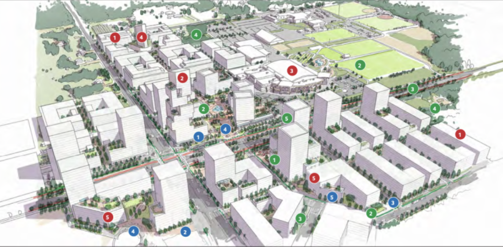 Additional Rendering of the 200th Street Corridor Development Plan